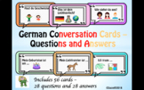 German – Conversation Cards – Questions and Answers.