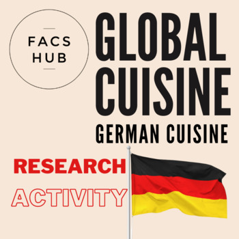 Preview of German Cuisine Research Activity (PDF)