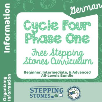 Preview of German Cycle Four Phase One Stepping Stones Curriculum FREE Version