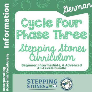 Preview of German Cycle Four Phase Three Stepping Stones Curriculum PAID Version