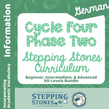 Preview of German Cycle Four Phase Two Stepping Stones Curriculum PAID Version