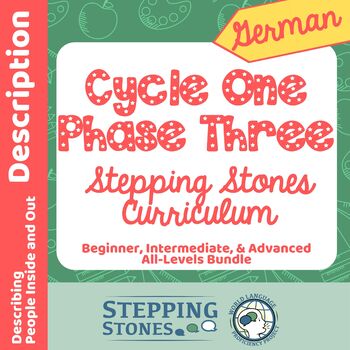 Preview of German Cycle One Phase Three Stepping Stones Multi-Level Yearlong Curriculum