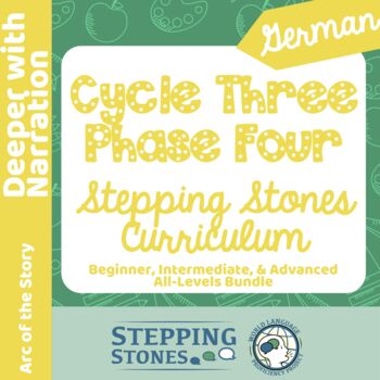 Preview of German Cycle Three Phase Four Stepping Stones Curriculum PAID Version