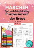 German/ Deutsch: Fairy Tale /Märchen: Princess and the pea