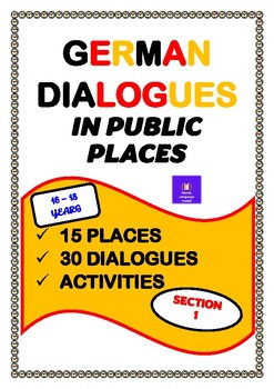 Preview of German Dialogues in Public Places - Section 1