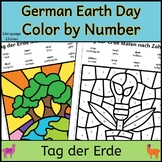 German Earth Day Color by Number Malen nach Zahlen April Activity