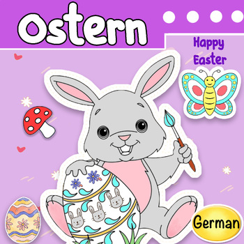Preview of German Easter Coloring Pages - Spring Activities - Ostern