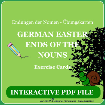 Preview of German: Easter End of nouns Interactive - Endungen von Nomen