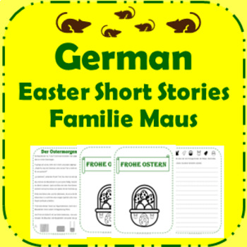 Preview of German – Easter Reading Comprehension / Writing Prompts – Ostern