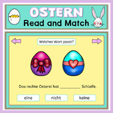 German Easter Game  read and match