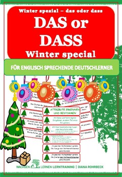 Preview of Learn German:  Winter das or dass