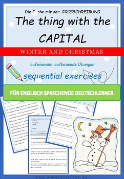Preview of Learn German: Workbook The thing with capitalizing Christmas - Großschreibung