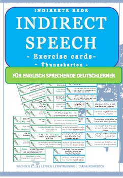 Preview of Learn German: indirect speech - Exercise cards - Indirekte Rede