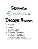 German Escape Room- Animals, Colors, Numbers, Personal Pronouns