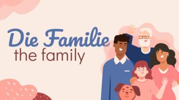 Preview of German Family Members die Familie Worksheet