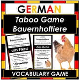 German - Farm Animals - Vocab Game - Taboo Game - SPEAKING