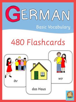 german flash cards basic vocabulary by little helper tpt