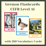German Flashcards CEFR Level A1 | 260 Vocabulary Cards wit