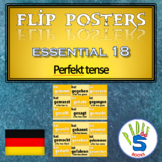 German Flip poster- Essential 18 verbs (perfekt tense)