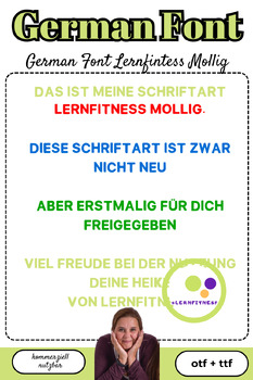 Preview of Font | Lernfitness Mollig | for commercial use | decorative font