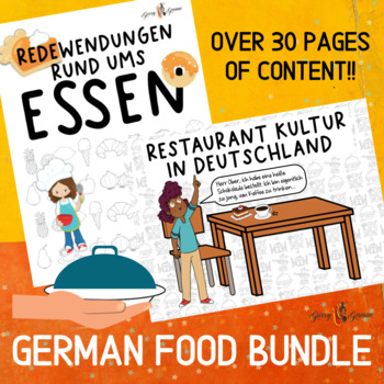 Preview of German Food Bundle, Restaurants, German Food Idioms, Reading Comprehension