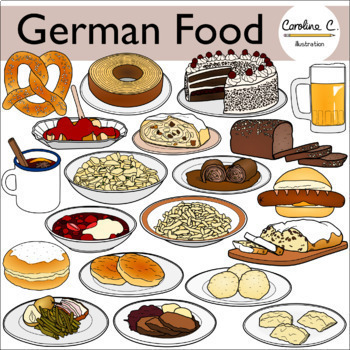 Preview of German Food Clip Art