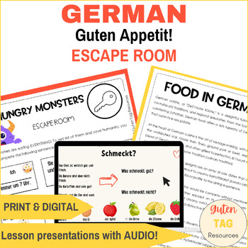 Preview of German Food Escape Room