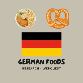 Preview of German Foods Independent Research Webquest