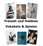 German Freizeit und Hobbies Vocabulary Cards for Games. 20