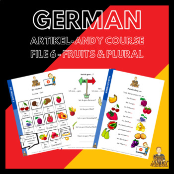 Preview of German Fruits Bundle - Lesson Plan + Board Game Package + Digital Activities