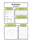 German Geography Project Templates