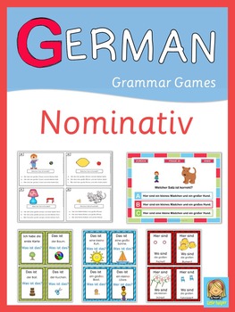Preview of German Grammar Games  Nominativ