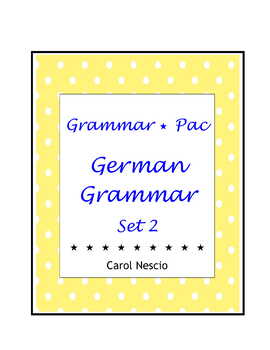 Preview of German Grammar ~ Set 2
