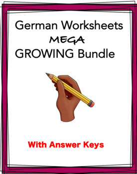 Preview of German Worksheets MEGA GROWING Bundle: 65+ @55% off! (Arbeitsblätter)