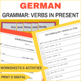 German Grammar for beginners: Verb position in Present Ten