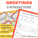 German Greetings and Introductions Worksheets and Activiti