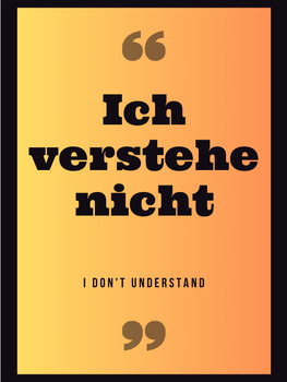 Preview of German Helpful Phrases Classroom Posters - Common Phrases Students Should Know