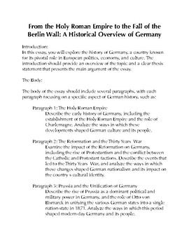 german essay writing