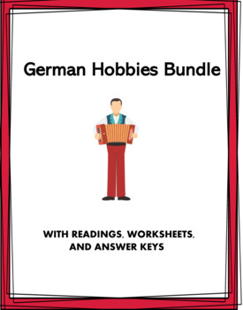 Preview of German Hobbies Bundle: Hobbys und Freizeit Lesungen: 5 Resources @35% off!