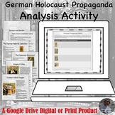 German Holocaust Propaganda Analysis Lesson Activity for G