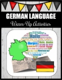 German Language Warm-Up Activities