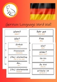 German Language Word Wall