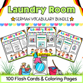 German Laundry Room Coloring Pages & Flashcards BUNDLE for
