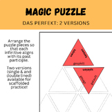 German Magic Puzzle: Past Tense (das Perfekt) practice