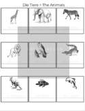 German Memory Game & Worksheet - Lesson 2 - The Animals - 