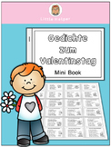 German Mini Book  Gedichte zum Valentinstag