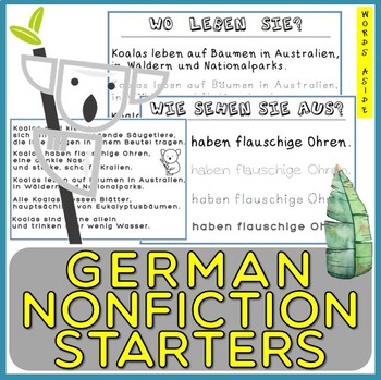 Preview of German NonFiction Early Reading Writing Expository Text