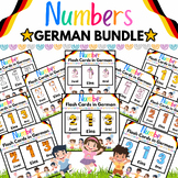 German Number Flashcards Bundle to Count from 1 to 10 with