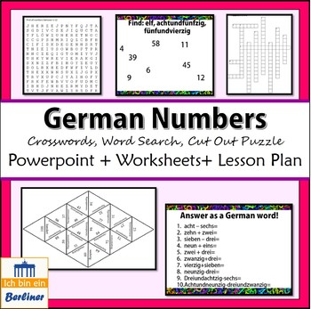 Preview of German Numbers 1-100 (Die Zahlen von 1 bis 100)