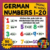 GERMAN NUMBERS 1-20 ⭐ German Boom Cards 1-20 ⭐ German Numb